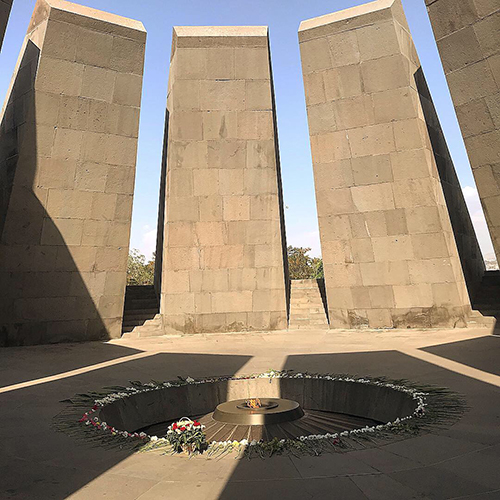 The Armenian Genocide Martyrs Monument, better known as Montebello Genocide Memorial, is a monument in Montebello, California in the Los Angeles metropolitan area, dedicated to the victims of the Armenian Genocide of 1915.