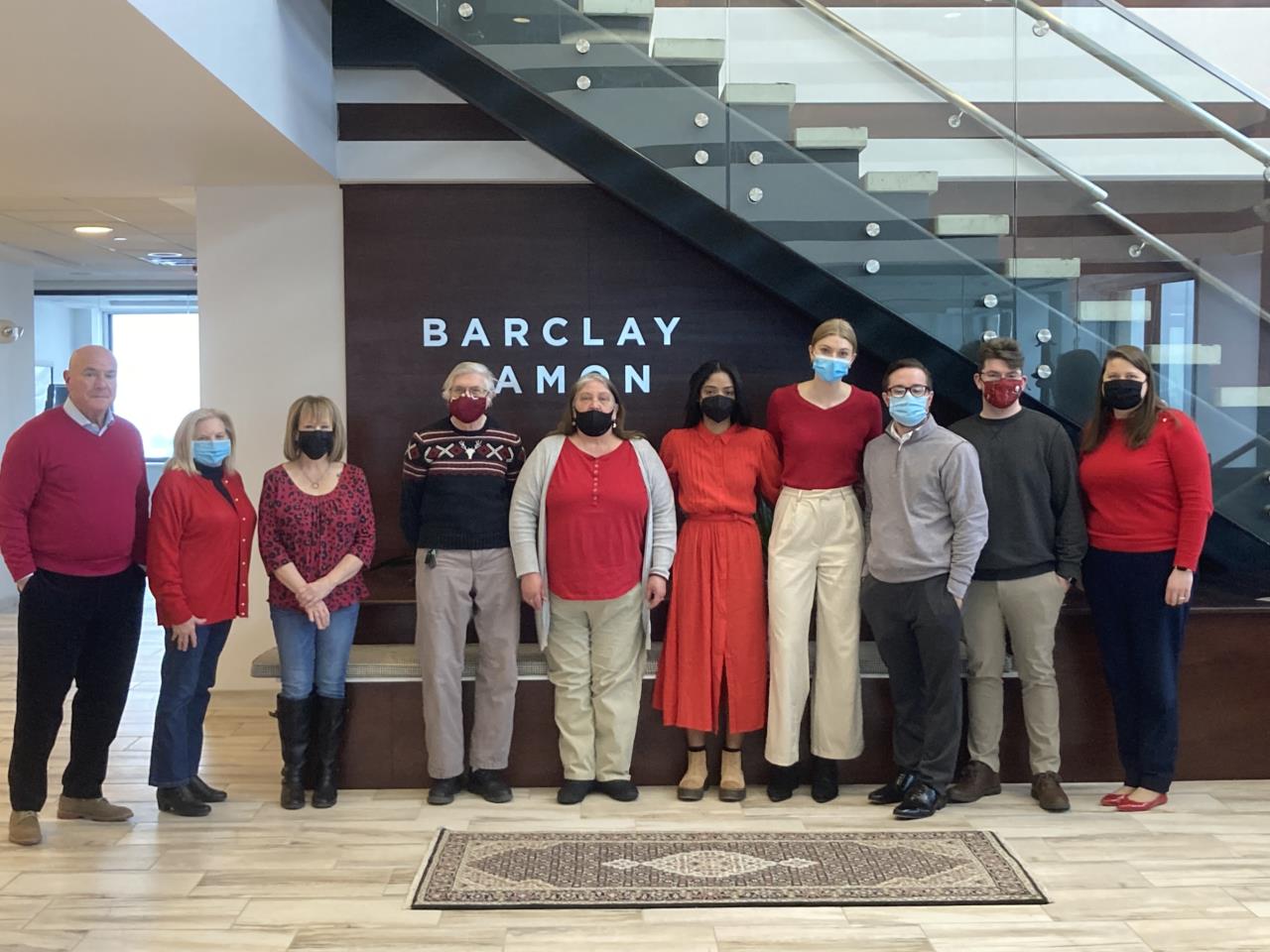 On February 4, 2022, attorneys and staff in the Syracuse office supported the American Heart Association by wearing red to increase women’s heart health awareness.