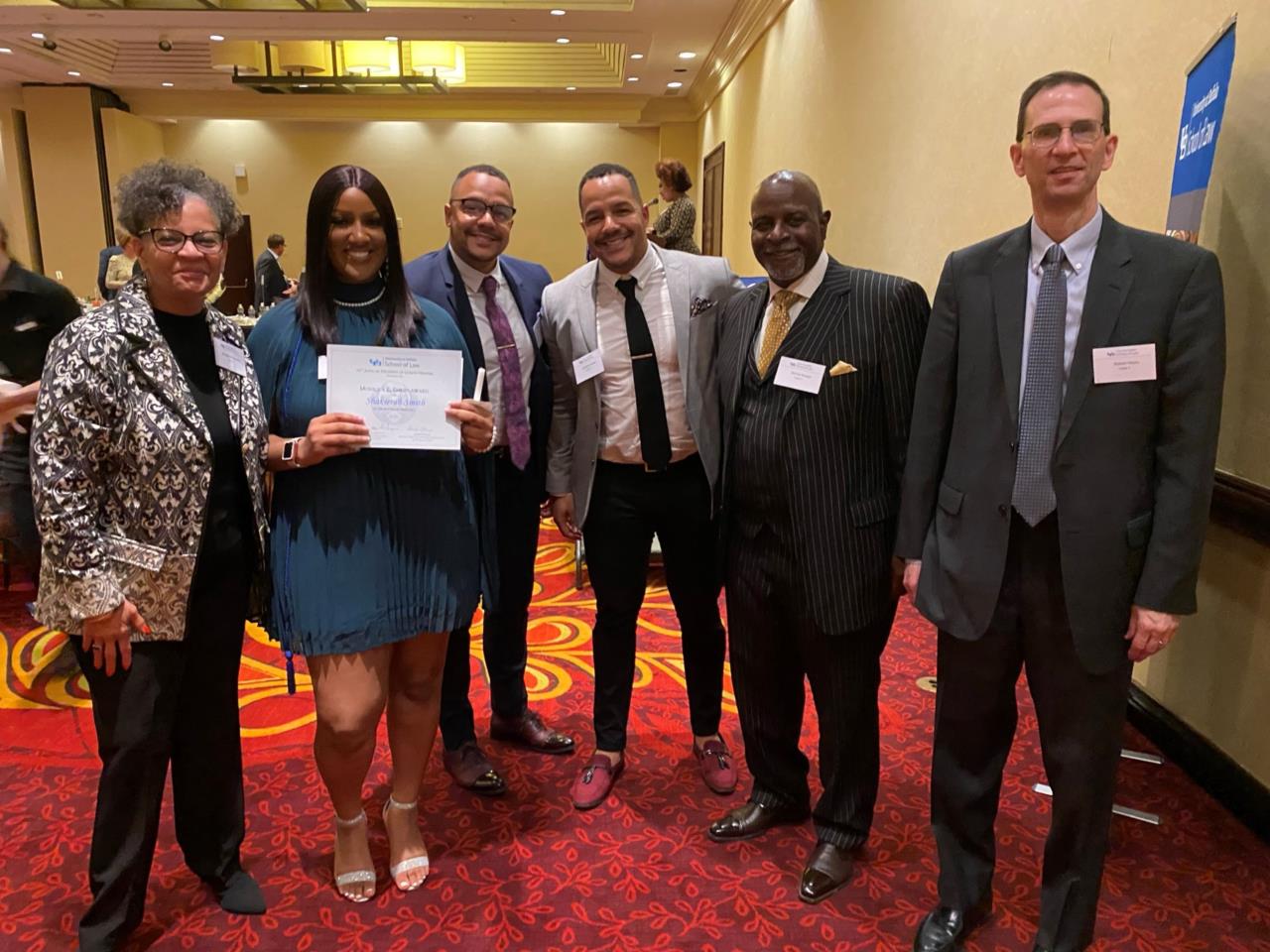 On April 14, 2022, Oliver Young,  of counsel, Corey Auerbach, partner, Ali Fatmi, associate, Bob Heary, partner, and Brendan Diaz, summer associate, attended the University at Buffalo School of Law’s 31st Annual Students of Color Dinner.