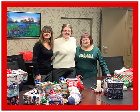 This year, the Rochester office adopted a family through Cameron Community Ministries.