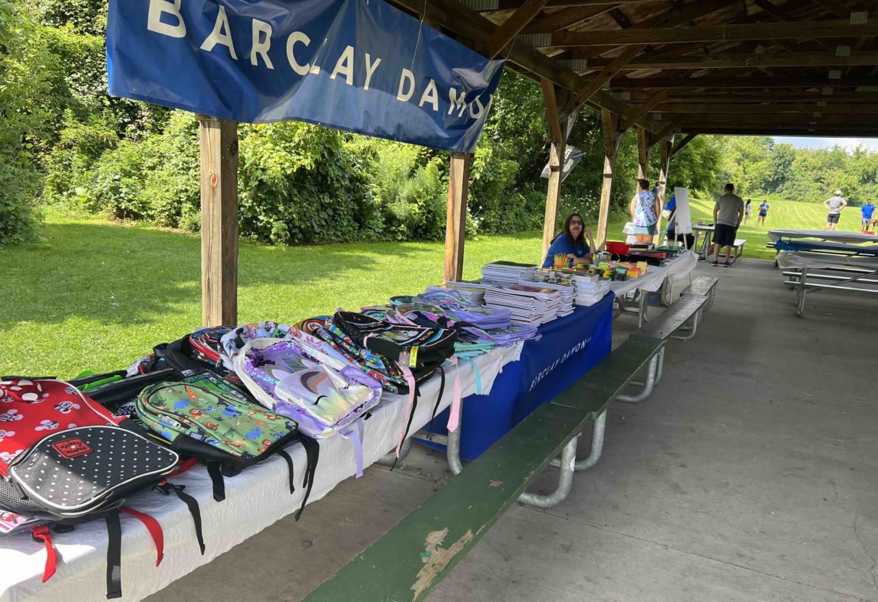 Syracuse colleagues hosted PEACE, Inc.’s Big Brothers Big Sisters of America’s Annual Back to School Supplies Giveaway and Field Day, including setting up games for the kids.