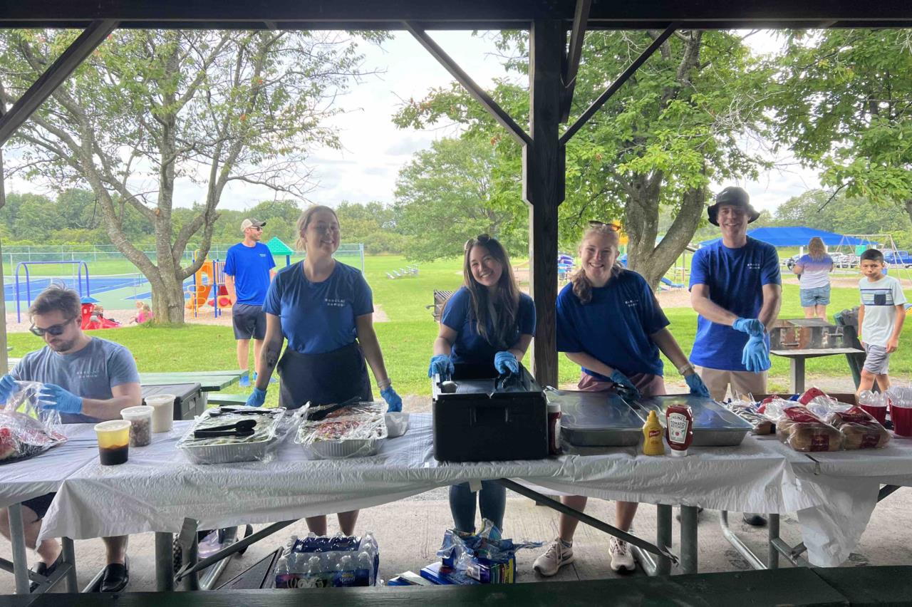 Syracuse colleagues hosted PEACE, Inc.’s Big Brothers Big Sisters of America’s Annual Back to School Supplies Giveaway and Field Day, including setting up games for the kids.